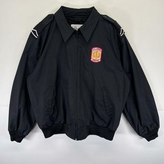 古着 ミリタリージャケット 米軍実物 ARMY刺繍 PSCA ジャケット ブルゾン ワッペン 中綿ライナーベスト付き M  ブラック メンズ(その他)