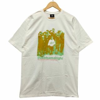 STUSSY ステューシー THE KIDS ARE ALRIGHT TEE プリント 半袖Ｔシャツ ホワイト サイズ L 正規品 / 51465