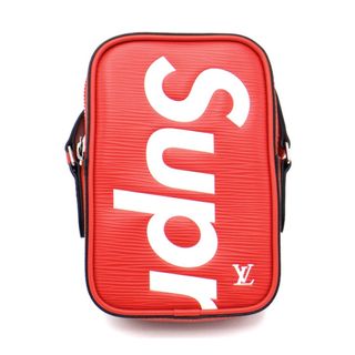 シュプリーム Supreme × ルイヴィトン LOUIS VUITTON 17AW 【 DANUBE EPI M53434 】 ロゴ ダヌーブ PPM エピ レザー ショルダーバッグ n8939