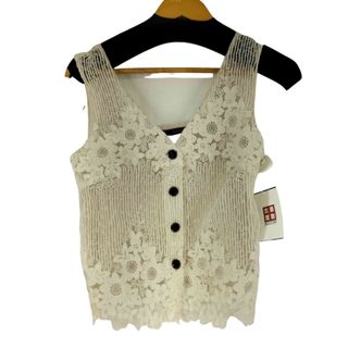 ZARA(ザラ) カットワークベスト レディース トップス ベスト