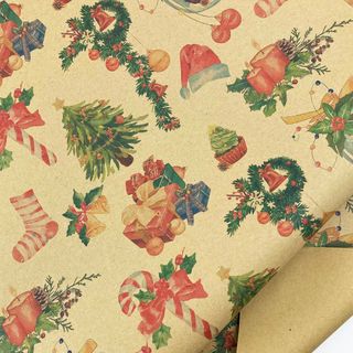 包装紙 ラッピングペーパー クリスマス プレゼント Merry Christma