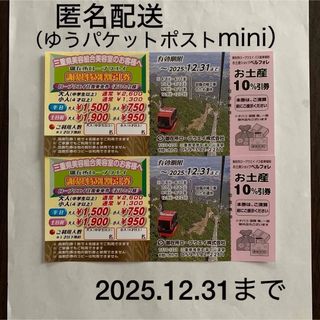 御在所ロープウェイ　割引券　2枚(その他)