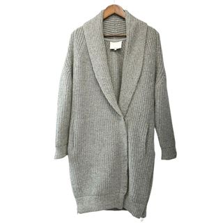 スリーワンフィリップリム(3.1 Phillip Lim)の3.1 Phillip Lim スリーワンフィリップリム 11AW サイドジップショールカラーローゲージニットカーディガン XS グレー R14416(カーディガン)