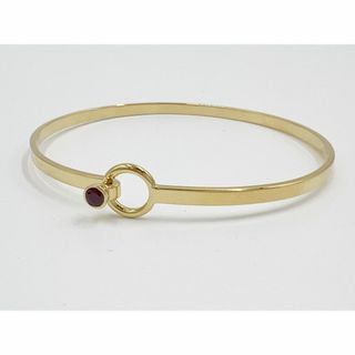 ティファニー(Tiffany & Co.)のTIFFANY&CO. Tiffany ティファニー フック＆アイ バングル ブレス ブレスレット ルビー 750 K18 イエローゴールド 新品仕上げ(ブレスレット/バングル)