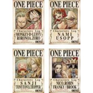 全巻セット【中古】DVD▼ONE PIECE ワンピース キャラクターズ Log(4枚セット)ルフィ&ゾロ、ナミ&ウソップ、サンジ&チョッパー、ロビン&フランキー&ブルック レンタル落ち(アニメ)