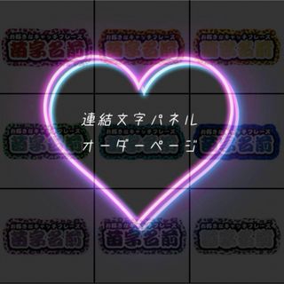 【オーダーページ】連結文字パネル 連結うちわ文字 ヒョウ柄(アイドルグッズ)