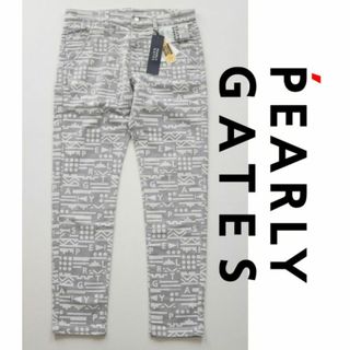 新品【パーリーゲイツ】パワフルストレッチ ナバホ柄 ロングパンツ 5(L)