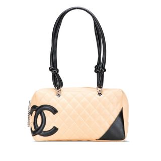 シャネル(CHANEL)のシャネル カンボンライン ココマーク ハンドバッグ ショルダーバッグ A25171 ラムスキン レディース CHANEL 【205-20360】(ショルダーバッグ)