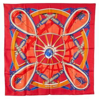 エルメス(HERMES)のエルメス カレ90 En Roue Libre 自由への車輪 スカーフ シルク レディース HERMES 【228-22976】(バンダナ/スカーフ)