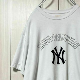 ディスイズネバーザット(thisisneverthat)のTHISISNEVERTHAT NYロゴ Tシャツ ヤンキース MLB 野球(Tシャツ/カットソー(半袖/袖なし))