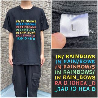 00s radiohead in raindows tシャツ L 古着 ユーロ