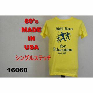 新品 80’ｓTシャツ USA製 シングルステッチ 16060 両面プリント 9