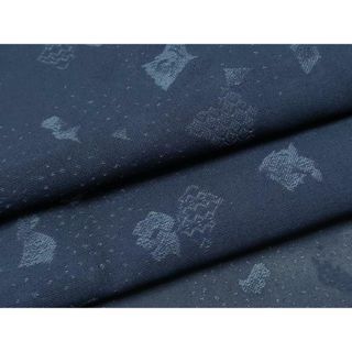 平和屋着物＊夏物　小紋　紗　箔散らし吉祥文　正絹　逸品　CAAU3370ng