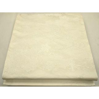 平和屋着物＊夏物　六通柄袋帯　竜田川　銀糸　正絹　逸品　CAAU4159eg