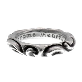 クロムハーツ(Chrome Hearts)のクロムハーツ CHROME HEARTS 【 SCRL BAND 】 スクロールバンド シルバー リング　w23897(リング(指輪))