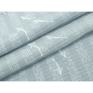 平和屋着物＊夏物　小紋　絽　魚　正絹　逸品　CAAU3332ng(着物)