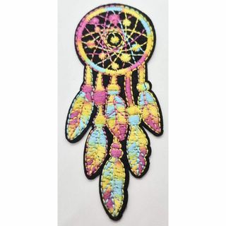 ドリームキャッチャー　パッチ　アイロン　のりつき　刺繍　ワッペン　アップリケ　ア