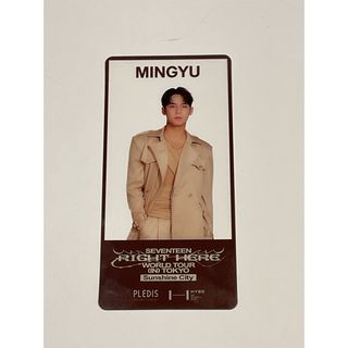 SEVENTEEN  ミンギュ　MINGYU RIGHT HERE しおり(アイドルグッズ)