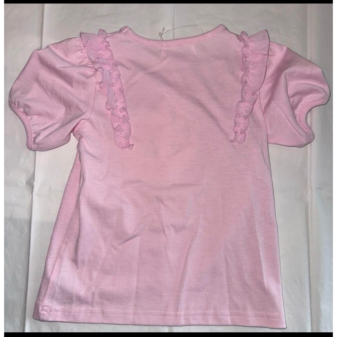 110 アイドルプリキュア 半袖 Tシャツ 2枚セット ピンク 水色 キッズ/ベビー/マタニティのキッズ服女の子用(90cm~)(Tシャツ/カットソー)の商品写真