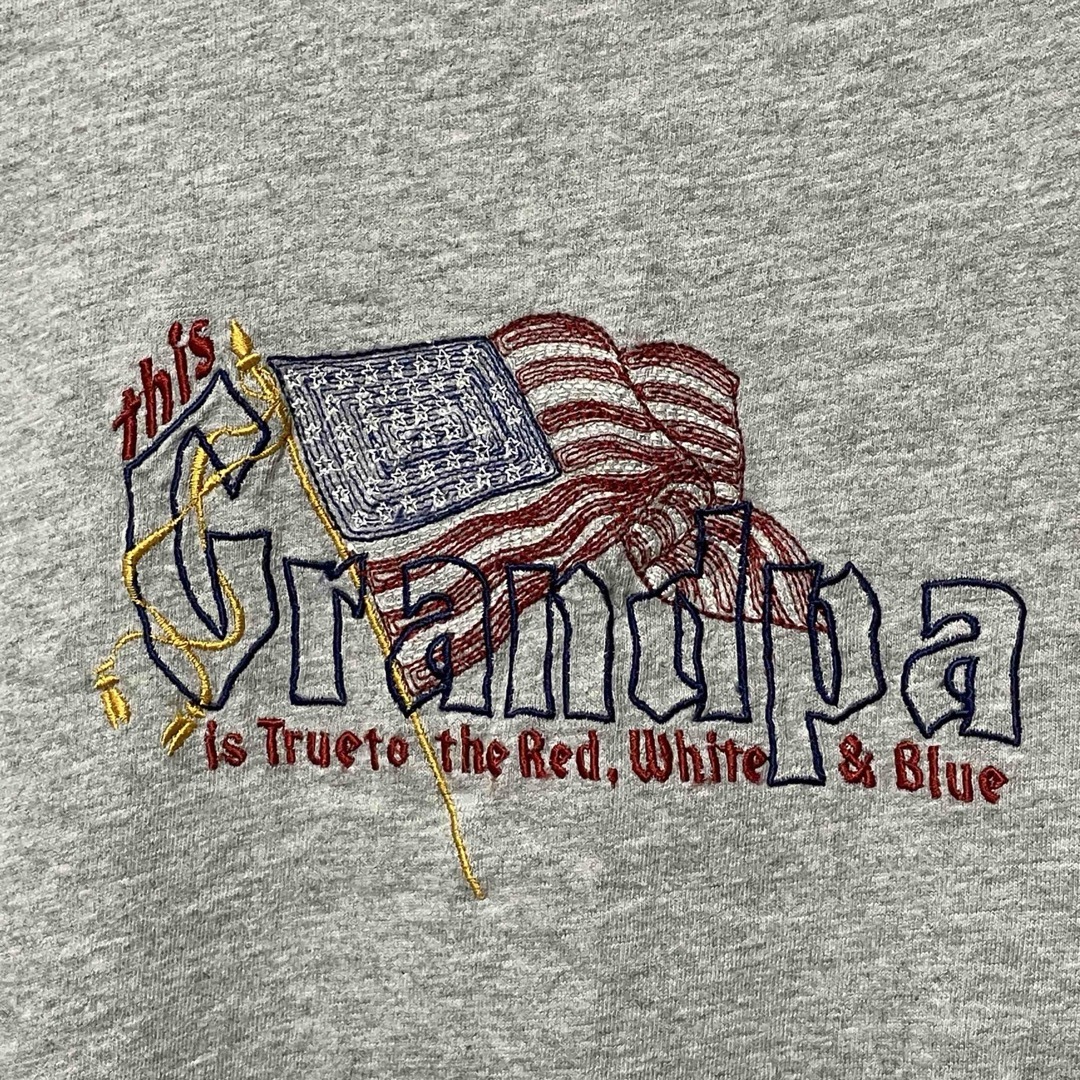 U120🩵　M&C sport this grandpa tシャツ　XL グレー メンズのトップス(Tシャツ/カットソー(半袖/袖なし))の商品写真