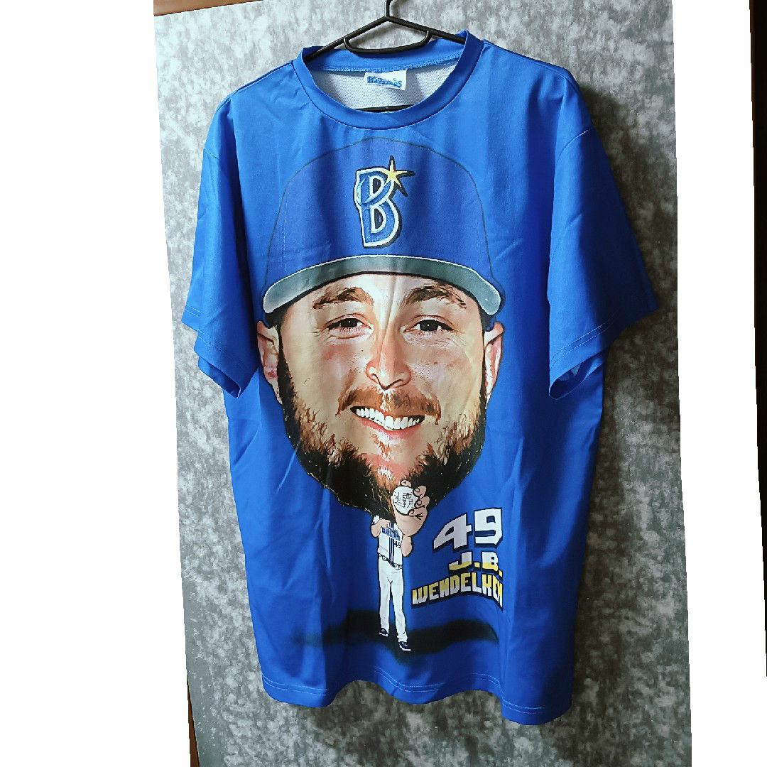 横浜DeNAベイスターズ(ヨコハマディーエヌエーベイスターズ)の横浜Denaベイスターズ ウェンデルケン Tシャツ ユニフォーム スポーツ/アウトドアの野球(応援グッズ)の商品写真