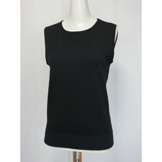 マックスマーラ(Max Mara)のMax Mara マックスマーラ　シンプルな黒のノースリーブ セーター M(ニット/セーター)
