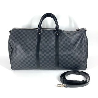 ルイヴィトン(LOUIS VUITTON)のルイヴィトン LOUIS VUITTON キーポルバンドリエール55 N41413 ダミエグラフィット 2WAYバッグ 旅行バッグ トラベルバッグ カバン ボストンバッグ ダミエグラフィットキャンバス ブラック(ボストンバッグ)