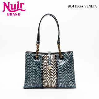 ボッテガヴェネタ(BOTTEGA VENETA)のボッテガヴェネタ BOTTEGAVENETA パイソン イントレチャート ハンドバッグ(ハンドバッグ)