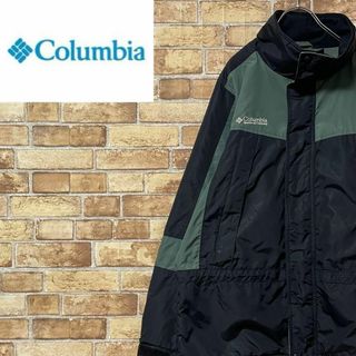 コロンビア(Columbia)のコロンビア　マウンテンジャケット　刺繍ロゴ　アウトドア　黒　ブラック　M(マウンテンパーカー)
