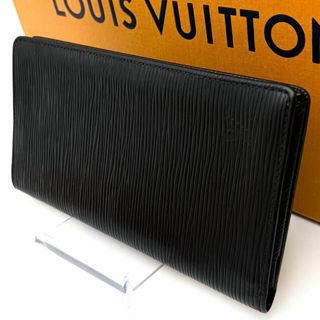 ルイヴィトン(LOUIS VUITTON)の【極美品】ルイヴィトン エピ ポルトカルトクレディ ノワール 長財布 お札入れ(長財布)