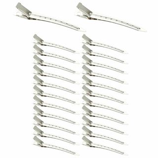 【数量限定】SHULLIN 24本セット ステンレス ダッカール ヘアクリップ 