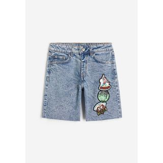 エイチアンドエム(H&M)のH&M 120㎝　スパイダーマン　デニムショートパンツ(パンツ/スパッツ)