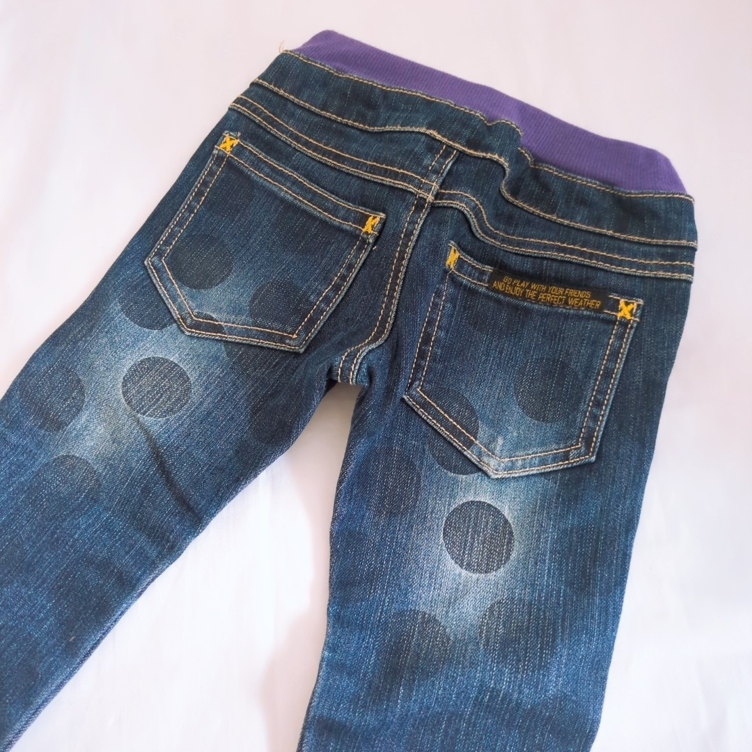 BREEZE(ブリーズ)の⑥BREEZE ドット柄 長ズボン 110 キッズ/ベビー/マタニティのキッズ服女の子用(90cm~)(パンツ/スパッツ)の商品写真