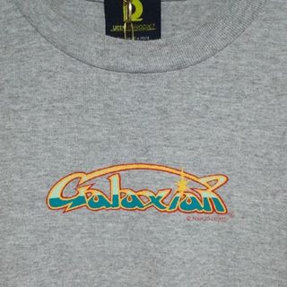古着 00's ファミコン カセット ギャラクシアン Ｔシャツ グレー M(Tシャツ/カットソー(半袖/袖なし))