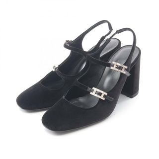 エルメス(HERMES)のHERMES エルメス パンプス ジャッキー90 ビジュー アピバックル(ハイヒール/パンプス)