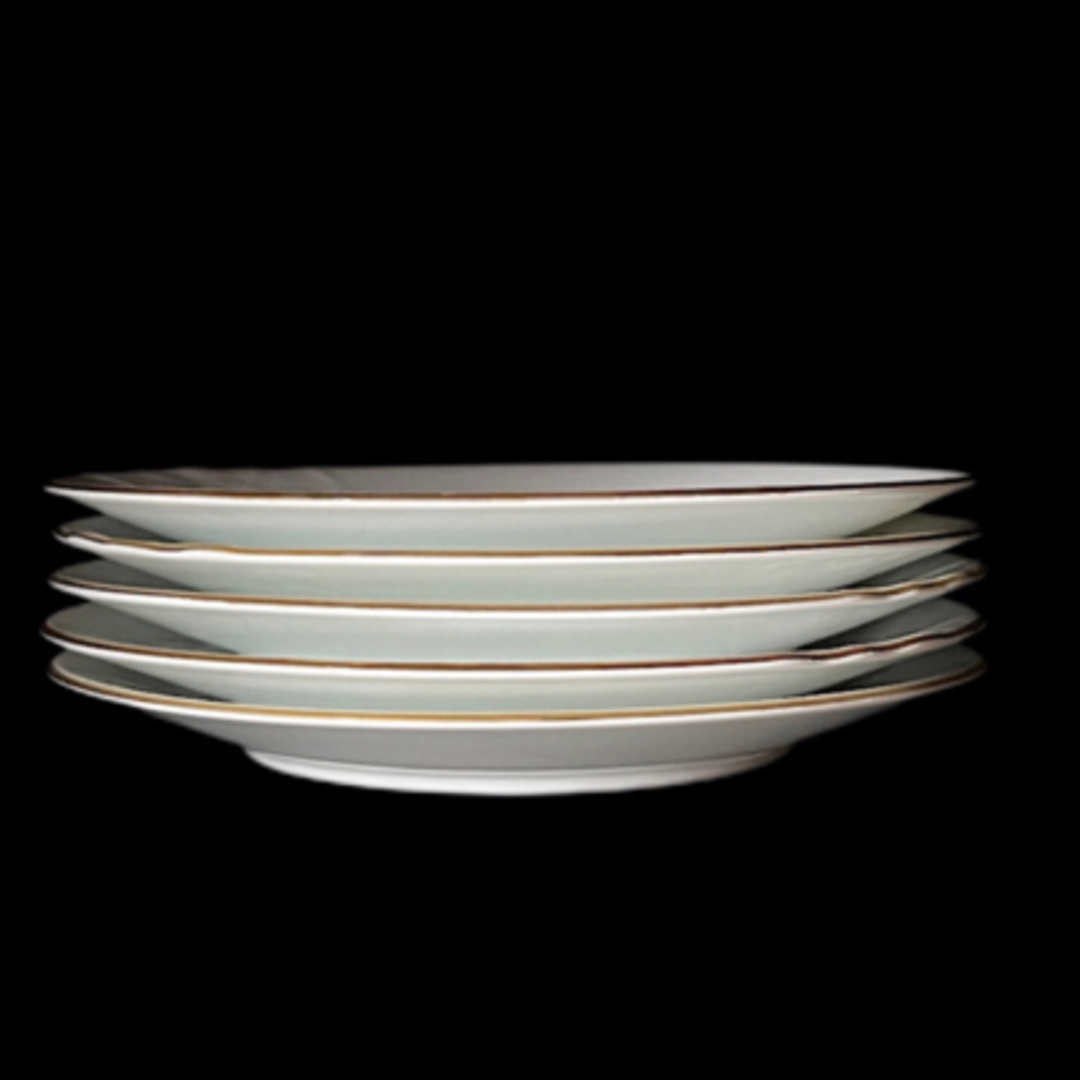 pierre cardin(ピエールカルダン)の箱付 ピエールカルダン 白皿5枚セット 19.5cm ヴィンテージ ケーキ皿 インテリア/住まい/日用品のキッチン/食器(食器)の商品写真