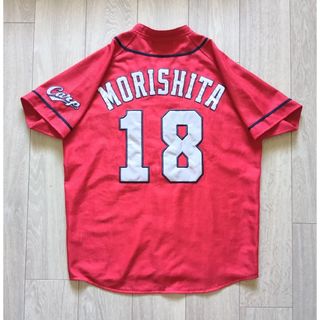 デサント(DESCENTE)の【レア】広島　カープ　森下　ハイクオリティ　ビジター　ユニフォーム　デサント　M(応援グッズ)