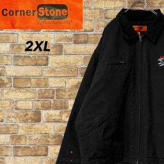 コーナーストーン　ダックジャケット　デトロイト　ビッグシルエット　黒　中綿2XL(その他)