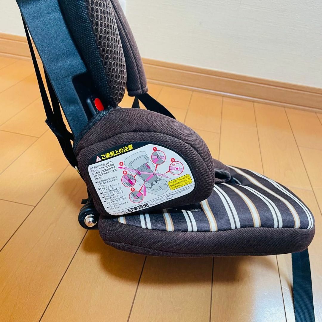 日本育児(ニホンイクジ)の【美品】日本育児　ジュニアシート トラベルベスト EC プラス キッズ/ベビー/マタニティの外出/移動用品(自動車用チャイルドシート本体)の商品写真
