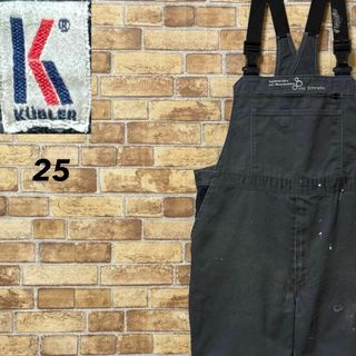 KUBLER　ユーロワーク　オーバーオール　企業刺繍　グレー　ダブルニー　25(その他)