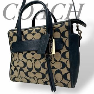 コーチ(COACH)のCOACH コーチ ブリーカー ミニ ショルダーバッグ キャンバス シグネチャー(ショルダーバッグ)