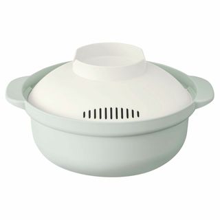 【色:スモーキーグリーン】アンドエヌイー(&NE) らくチン! レンジ鍋 レコポ(調理道具/製菓道具)