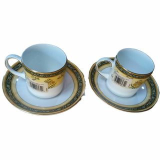 ウェッジウッド(WEDGWOOD)の文華様　ウェッジウッド　インディア　カップ&ソーサー (キャン)　ペア(グラス/カップ)