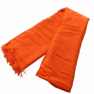 エルメス(HERMES)のエルメス ニューリブリス ストール カシミヤ オレンジ H262494S(ストール/パシュミナ)