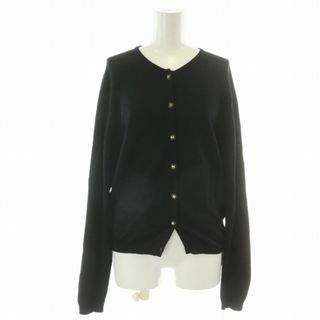 シャネル(CHANEL)のシャネル CHANEL カーディガン カットソー 長袖 ココマーク ウール 黒(カーディガン)