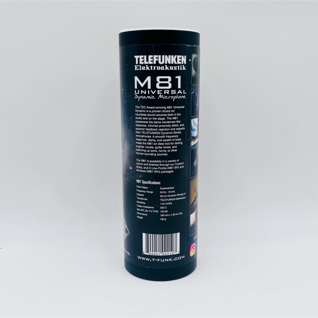 【美品】TELEFUNKEN Dynamicシリーズ M81 ダイナミックマイク 楽器のレコーディング/PA機器(マイク)の商品写真