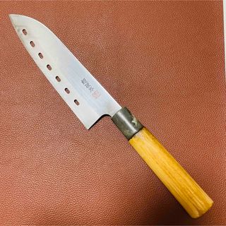 超硬刃　三徳包丁　刃渡り　175mm  手研ぎ済み (調理道具/製菓道具)
