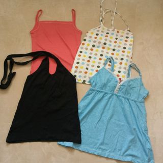 エイチアンドエム(H&M)のセット売り！キャミソール4点！水着のうえにも！(キャミソール)