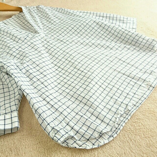 Rope' Picnic(ロペピクニック)のロペピクニック *ウィンドペンチェック スキッパーカットソー* レディースのトップス(シャツ/ブラウス(長袖/七分))の商品写真