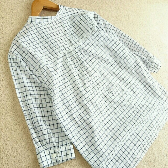 Rope' Picnic(ロペピクニック)のロペピクニック *ウィンドペンチェック スキッパーカットソー* レディースのトップス(シャツ/ブラウス(長袖/七分))の商品写真